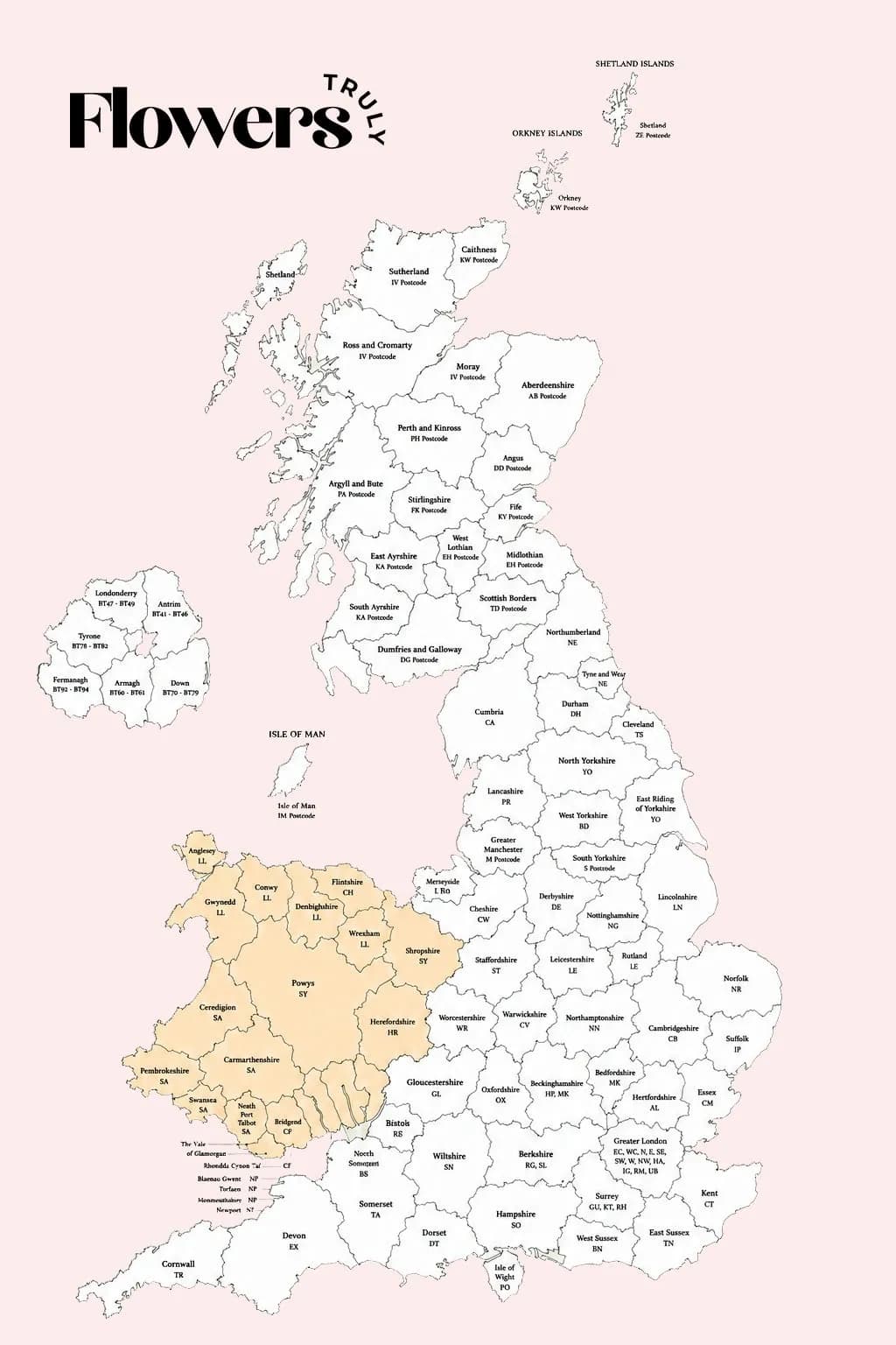 Wales map
