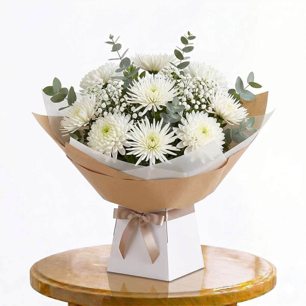 Chrysanthemums Ivory
